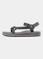 Sandały damskie - 4F, Sandały damskie, Midshop shoes, ciemny szary, rozmiar 38 - miniaturka - grafika 1