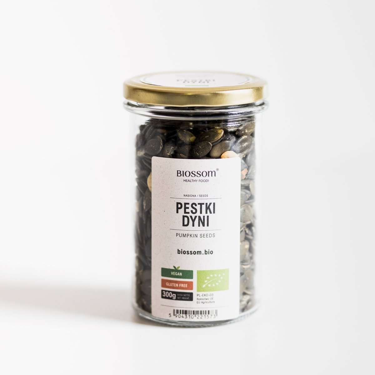 BIO Pestki Dyni 300g Biossom Duże Opakowanie Certyfikat Ekologiczny