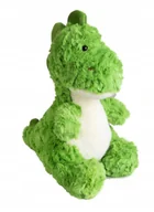 Maskotki i pluszaki - Pluszowy Zielony Dinozaur Włochaty 23 Cm Przyjemny W Dotyku Pluszak - miniaturka - grafika 1
