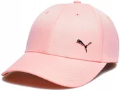 Czapki i chusty sportowe męskie - CZAPKA DAMSKA PUMA METAL Z DASZKIEM SWOOSH RÓŻOWA PINK METALOWE LOGO - miniaturka - grafika 1