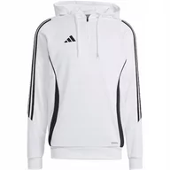 Bluzy męskie - Bluza męska adidas Tiro 24 Training Hooded biała IR9399 M - miniaturka - grafika 1