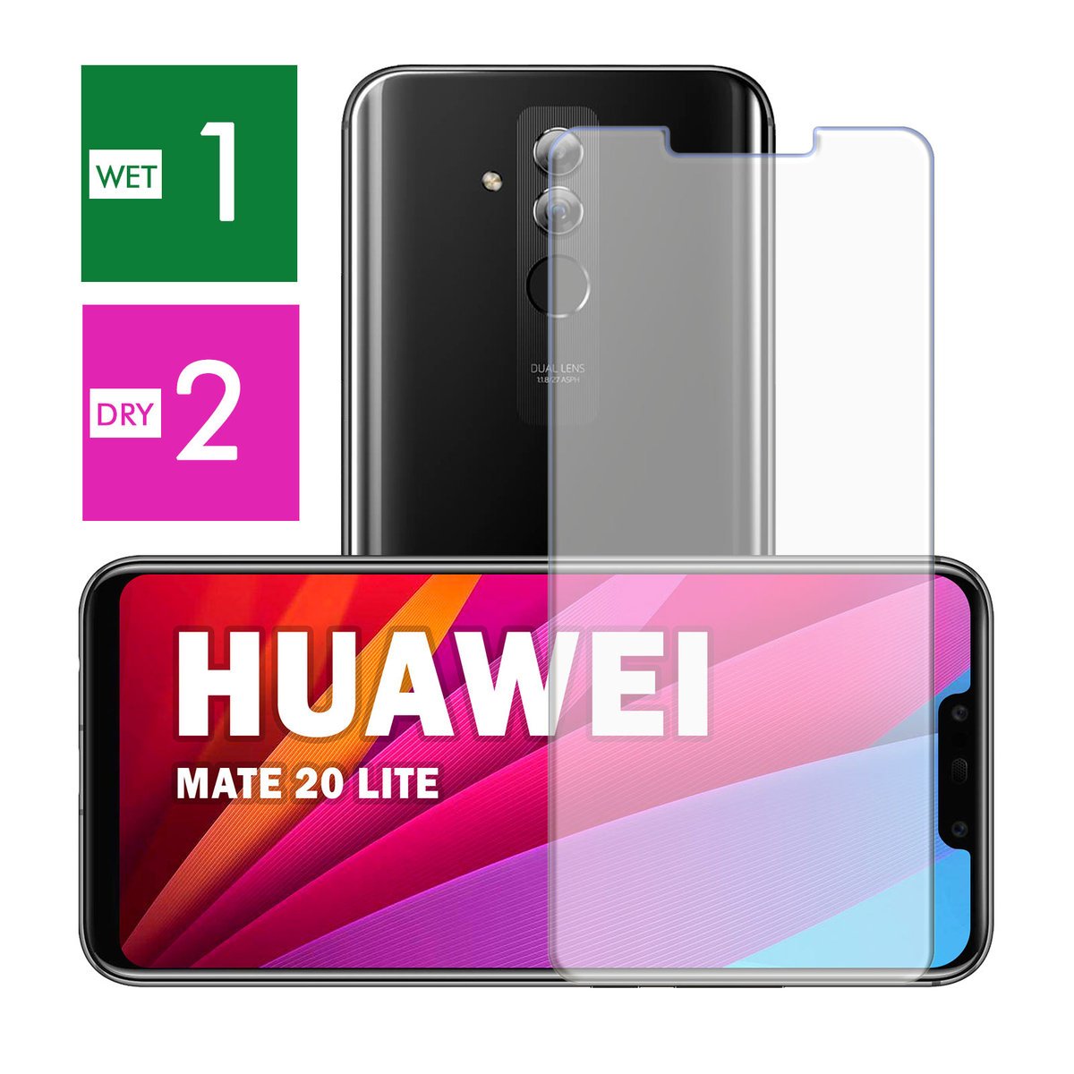 PANCERNE SZKŁO HARTOWANE DO HUAWEI MATE 20 LITE SZYBKA NA TELEFON JAKOŚĆ