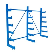 Szafy i regały magazynowe - Regał wspornikowy, jednostronny, choinkowy, 2000 x 2700 x 630 mm, 6 półek - miniaturka - grafika 1