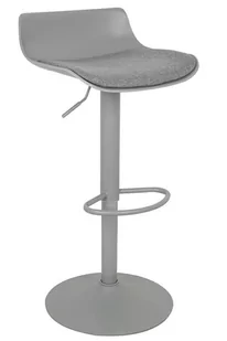 King Home Krzesło barowe SNAP BAR TAP regulowane szare KH.43037 - Taborety i hokery - miniaturka - grafika 1