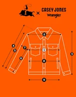 Kurtki męskie - Wrangler CASEY JONES JACKET Dusty Olive lekka bawełniana kurtka męska M - miniaturka - grafika 1