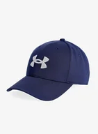 Czapki męskie - Czapka z daszkiem Under Armour Blitzing Adjustable Cap - midnight navy/mod gray - miniaturka - grafika 1