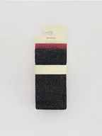 Rajstopy - Reserved - Błyszczące rajstopy z bawełną 2 pack - czarny - miniaturka - grafika 1