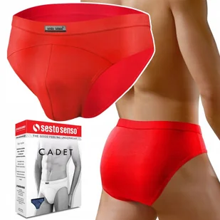 SLIPY MĘSKIE Sesto Senso SM03 Majtki Klasyczne z Modalu Czerwone - XL - Majtki męskie SLIPY MĘSKIE Sesto Senso SM03 Majtki Klasyczne z Modalu Czerwone - XL - Majtki męskie - miniaturka - grafika 1