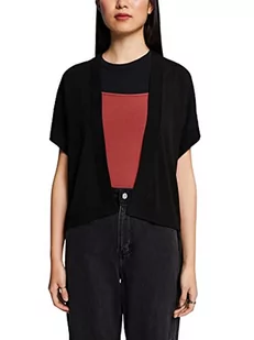 ESPRIT Collection Damski 043EO1I311 kardigan, 001/BLACK, XS, 001/Black, XS - Swetry damskie - miniaturka - grafika 1