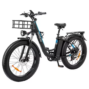 'Ridstar MN26 Electric Bike, 750W Motor 26*4.0'' Fat Tire, 48V 20Ah Battery, 58km/h Max Speed, Shimano 7-speed, Mechanical Disc B' - Rowery - miniaturka - grafika 2