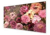 Dekoracje domu - Panel kuchenny HOMEPRINT Bukiet kolorowych kwiatów 120x60 cm - miniaturka - grafika 1