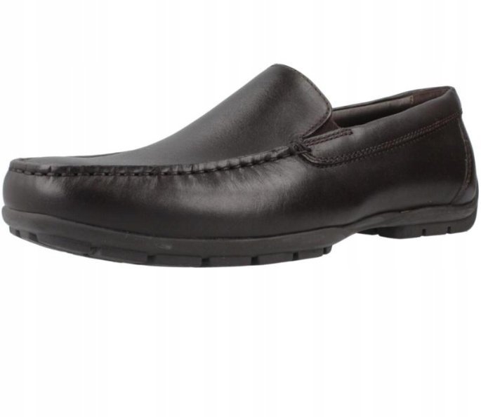 GEOX MONER MOKASYNY MĘSKIE SKÓRZANE BRĄZOWE 39 Ż5N