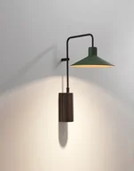 Lampy ogrodowe - Paulmann Zewnętrzny kinkiet Platet A/01 w kolorze zielonym, o klasie szczelności IP66 - miniaturka - grafika 1