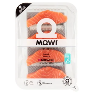 Mowi Pure Łosoś świeży 400 g (4 sztuki) - Ryby świeże i mrożone - miniaturka - grafika 1