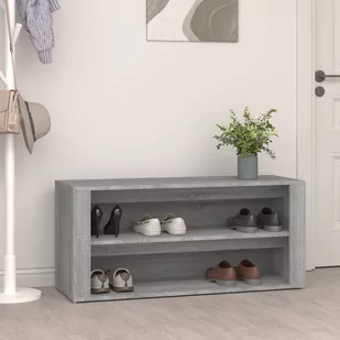 Półka na buty, betonowa szarość, 100x35x45 cm - Szafki na buty - miniaturka - grafika 1