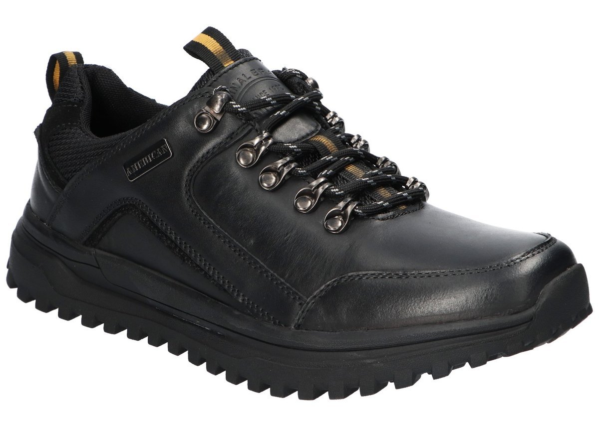 AMERICAN CLUB CY172 SOLIDNE PÓŁBUTY ZE SKÓRY BUTY SKÓRZANE MĘSKIE BK 43