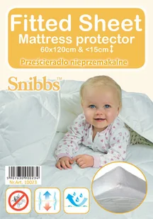 Tootiny Snibbs Prześcieradło, nieprzemakalne, 60x120 cm - Prześcieradła dla dzieci - miniaturka - grafika 1