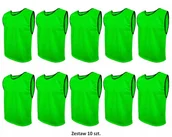 Piłka nożna - Znacznik Piłkarski Reklamowy Koszulka Treningi Zielona ZESTAW 10szt L - miniaturka - grafika 1