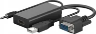 Złącza, przejściówki, adaptery - AV Goobay Kabel przejściowy VGA/HDMI™ - miniaturka - grafika 1