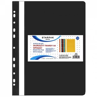 Starpak Skoroszyt twardy wpinany czarny 10szt - Teczki i skoroszyty - miniaturka - grafika 1
