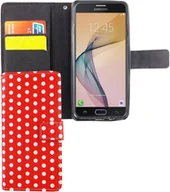 Etui i futerały do telefonów - Etui na telefon komórkowy Samsung Galaxy J5 Prime Polka Dot Red - miniaturka - grafika 1