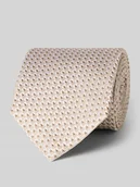 Krawaty i muchy męskie - Krawat jedwabny ze wzorem na całej powierzchni (7,5 cm) - miniaturka - grafika 1