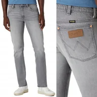 Spodnie męskie - Wrangler 11MWZ SLIM DOPASOWANE SZARE SPODNIE JEANSOWE BEZ STRECZU W40 L34 - miniaturka - grafika 1