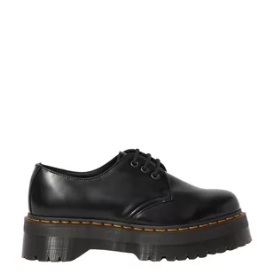 Półbuty Dr. Martens 1461 QUAD PLATFORM Black Polished Smooth 25567001 - Moda i Uroda OUTLET - miniaturka - grafika 1