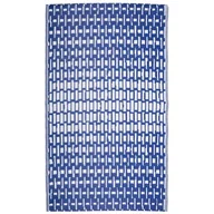 Dywany zewnętrzne - MULTI-DECOR Dywan zewnętrzny Sara geometryczny niebieski 120 x 170 cm - miniaturka - grafika 1