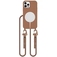 Etui i futerały do telefonów - Etui TECH-PROTECT MagNecklace MagSafe do Apple iPhone 12/12 Pro Brązowy - miniaturka - grafika 1