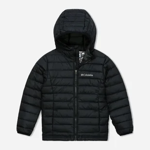 Kurtka młodzieżowa chłopięca zimowa Columbia Powder Lite II Hooded Jacket 2090023010 140-146 cm Czarna (195981516609) - Kurtki i płaszcze dla chłopców - miniaturka - grafika 1
