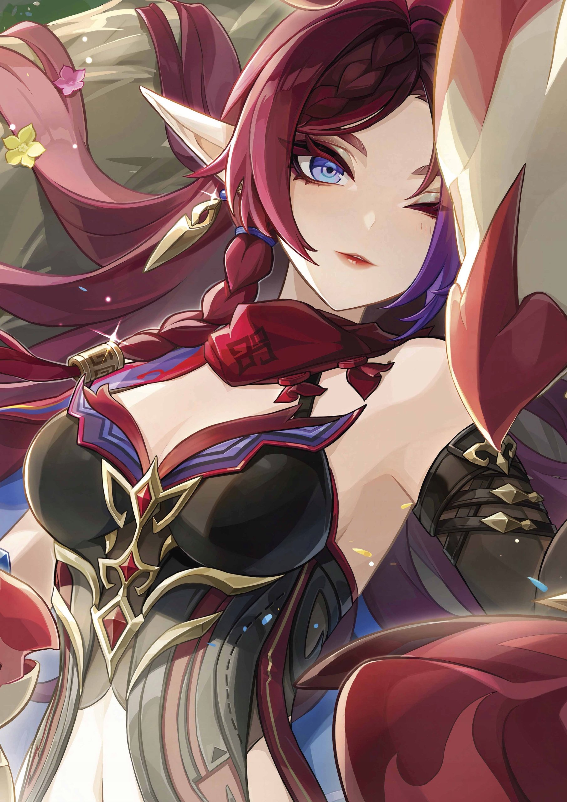 Plakat A3 Genshin Impact Anime Gra Chasca