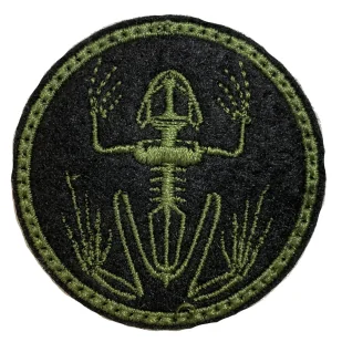 Patch NS Bonefrog Mini 52mm x 52mm Green zielona żaba - Odzież taktyczna i umundurowanie - miniaturka - grafika 1
