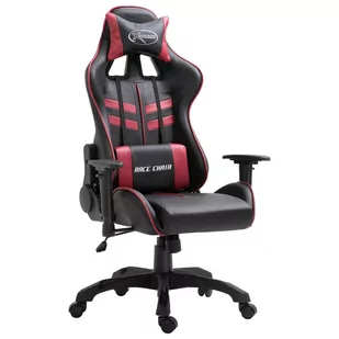 Fotel gamingowy vidaXL, czerwony, 125x68,5x68 cm - Fotele gamingowe - miniaturka - grafika 1
