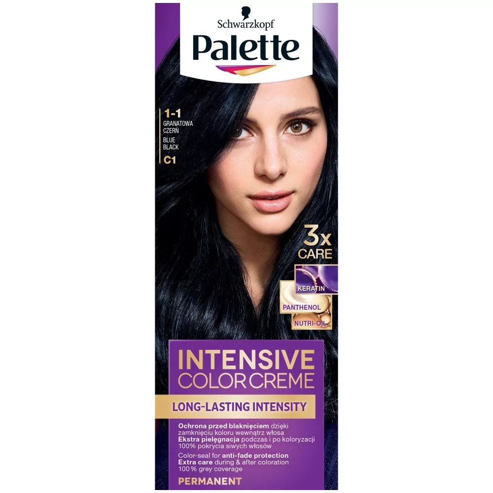 Schwarzkopf Palette Intensive Color Creme C1 Granatowa czerń