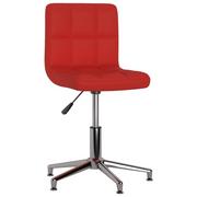 Fotele i krzesła biurowe - vidaXL Obrotowe krzesło biurowe, winna czerwień, sztuczna skóra - miniaturka - grafika 1