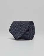 Krawaty i muchy męskie - Krawat seta&cottone 73 granatowy - miniaturka - grafika 1