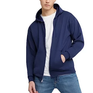Hanes Męska bluza z kapturem, granatowy, XXL - Bluzy męskie - miniaturka - grafika 1