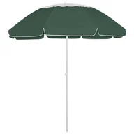 Parasole ogrodowe - vidaXL Parasol plażowy, zielony, 300 cm 314717 - miniaturka - grafika 1