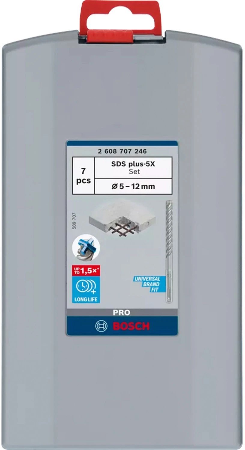 Bosch PRO WIERTŁO SDS PLUS 5X, 5/6/8/6/8/10/12