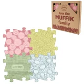 Zabawki sensoryczne - Mata podłogowa sensoryczna 4 elementy - Askato - miniaturka - grafika 1