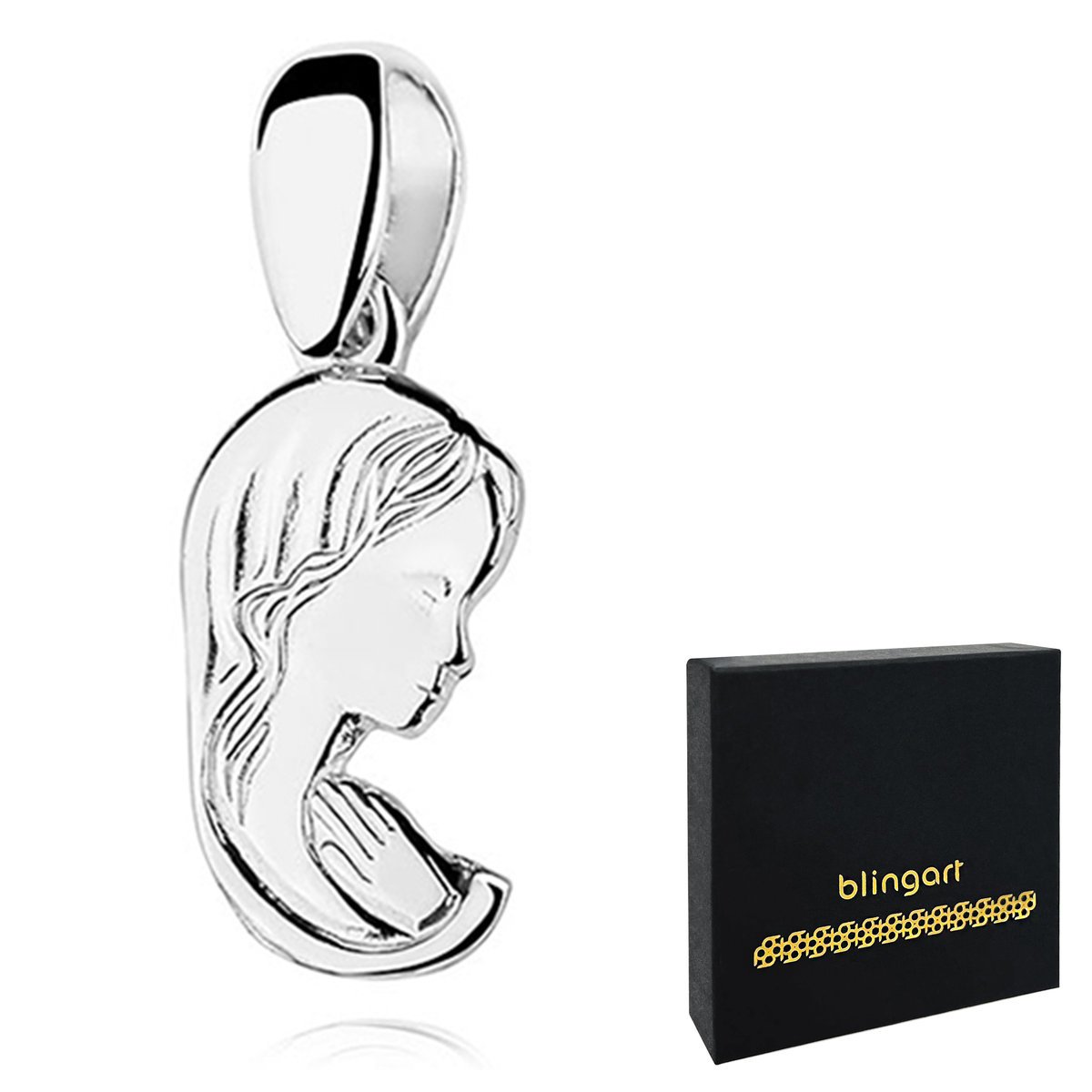 Medalik srebrny MATKA BOSKA popiersie srebro 925