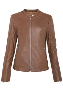 Kurtka damska La Petite Etoile Blix biker brązowa skórzana -S - Kurtki damskie - miniaturka - grafika 1