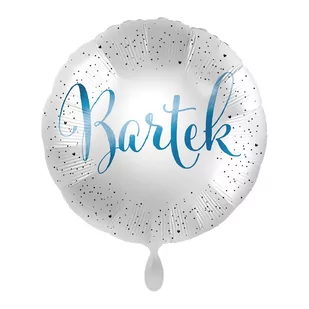 Balon imienny foliowy Bartek okrągły pakowany 43 cm - Balony i akcesoria - miniaturka - grafika 1