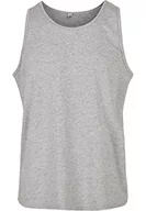 Koszulki męskie - Build Your Brand Męski Basic Tank T-Shirt, Basic męski tank top z bawełny na lato, dostępny w wielu kolorach, rozmiary XS-5XL, szary (Heather Grey), 3XL - miniaturka - grafika 1