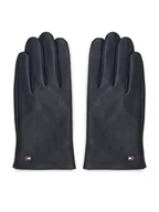 Rękawiczki - Tommy Hilfiger Rękawiczki Męskie Essential Flag Leather Gloves AM0AM11482 Granatowy - miniaturka - grafika 1