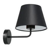 Lampy ścienne - Luminex Arden 3481 kinkiet lampa ścienna 1x60W E27 czarny/biały - miniaturka - grafika 1