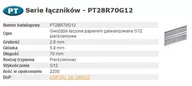 Gwoździe - Bostitch Gwoździe Pt 280-70 Ring G12 2,2M - miniaturka - grafika 1