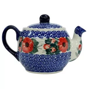 Ceramiczna czajnik kula Ceramika Bolesławiec - Czajniki na gaz - miniaturka - grafika 1