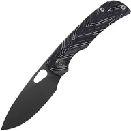 Scyzoryki - Miguron Moyarl ostrze 14c28n, blokada liner lock, rękojeść z czarnego G10 Damascus, MGR-806DBK - miniaturka - grafika 1